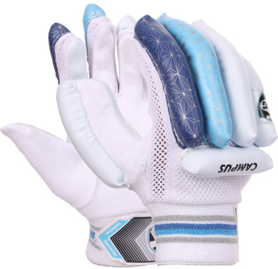 SG Campus Adult Left Hand Batting Gloves(White/Blue)