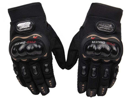 Ratasi only PRO BIKER HAND GLOVES BLACK FULL Driving Gloves(Black)