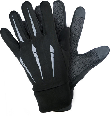 zaysoo Anti Slip Riding Gloves Touch Screen Friendly Gloves Riding Gloves 5ero Riding Gloves(Black)