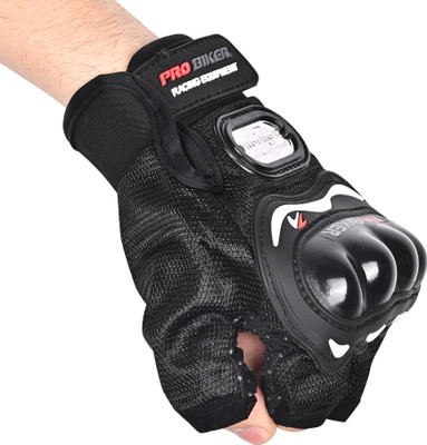 TORPPEZA Motocross BREATHABLE FABRIC RIDING GLOVES FOR RIDERS,BIKERS Riding Gloves Driving Gloves(Black)