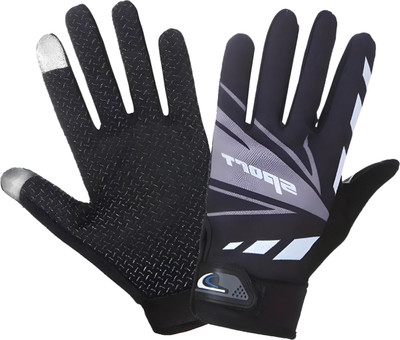 ShopiMoz Anti Slip Breathable Riding Gloves For Riders Bikers Driving Touch-Screen Gloves Riding Gloves(Grey)