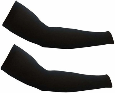 HOUSE OF COMMON Elbow Guard Hand Gloves Arm Sleeves Gym Sports Gloves for Sun Burn Set Of 2 pair Driving Gloves(Black)