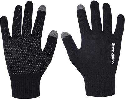DreamPalace India Riding glove, Biker Glove, Winter Glove, Bike Riding Glove for men & Women Riding Gloves(Black)