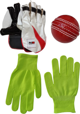 Garg Enterprises Green Inner Combo Set Wicket Keeping Gloves(Green)