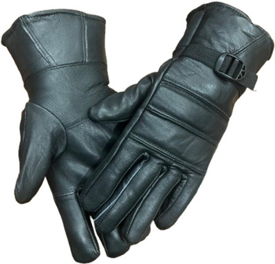 Zonkar Unisex Leather Winter Cycling Bike Motorcycles Man Riding Gloves Riding Gloves(Black)