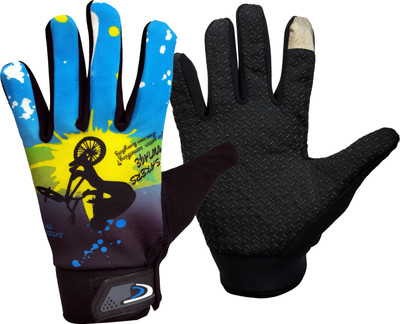 DreamPalace India Biker Hand Gloves For Riding Bikes/Motorcycles/Cycles/Sports Gloves Riding Gloves(Blue)