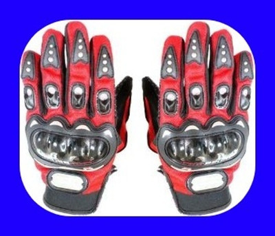 meenu arts New Premium Pro Biker Riding Gloves_75 Driving Gloves(Red, Black)
