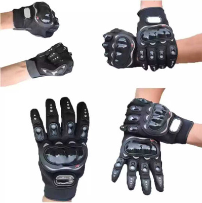 Ratasi only PRO BIKER HAND GLOVES BLACK Driving Gloves(Black)