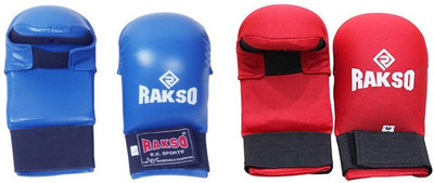 Rakso 306-MAG Classic Karate Gloves Boxing Gloves Martial Art Gloves(Red, Blue)