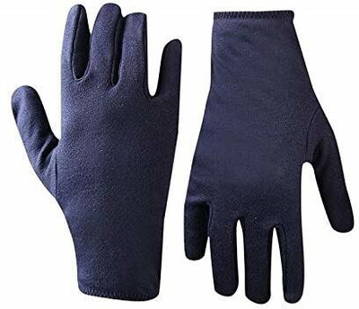 oramsa b12 Summer Cotton Sun Protection Gloves Cotton Hand Gloves for Bike Riding Gloves(Blue)