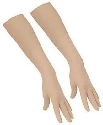 HOUSE OF COMMON Beige Driving Gloves Cotton And nylon L Gloves Driving Gloves(Beige)