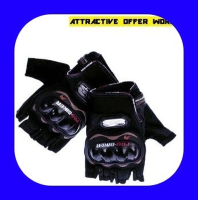 meenu arts New Premium Pro Biker Riding Gloves_234 Driving Gloves(Black)