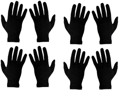 London Paree Lovely Women's Cotton Half Hand Gloves for Sun Protection Bike Riding Pack Of 4 Driving Gloves(Multicolor)