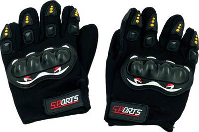 EBM Imported Sports Race Bike Cycle Ride FreeSize FullHand Gloves Unisex Black 1Pair Riding Gloves(Black)