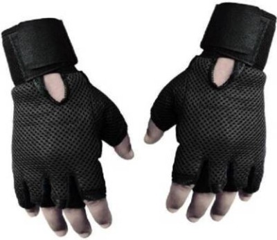 rk son jali gym gloves MFOR RIDER Gym & Fitness Gloves(Black)