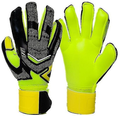FUTABA Football Goalkeeper Gloves with Flexible Finger Guard,and Grip - Green - Size 10 Goalkeeping Gloves(Green)