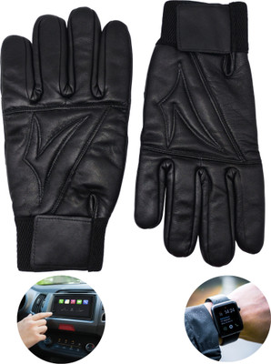 NV COLLECTION Elegant Unisex Touch Gloves for Winter Wear Riding Gloves(Black)