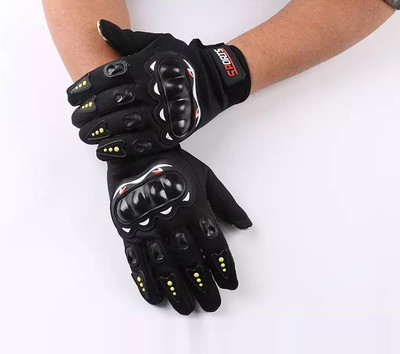 VOYARGE Full finger motorcycle gloves for men, outdoor accessories-X19 Riding Gloves(Black)