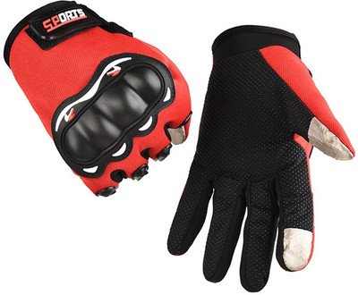 VOYARGE Full finger motorcycle gloves for men, outdoor accessories-X18 Riding Gloves(Red)