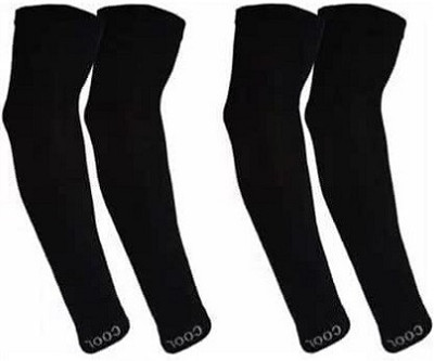ADONYX Men and Women Sports Arm Sleeves Cycling Gloves(Black)