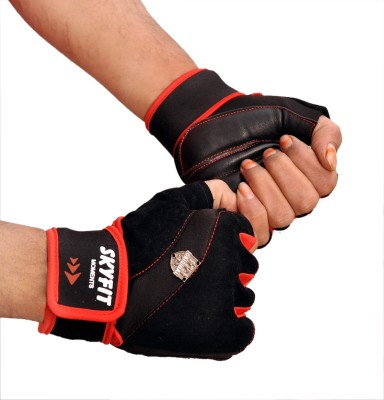 Zepto Gym and Riding Gloves Skating Gloves(Black, Red)