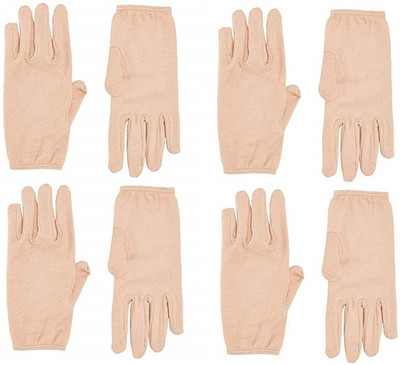 London Paree Biking & Driving Dust & Sun Protection Half Gloves Pack Of 4 Driving Gloves(Skin Half 4 set-01)