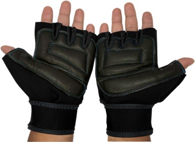 TRUE INDIAN Best Exercise gym gloves for men with wrist support Gym & Fitness Gloves Gym & Fitness Gloves(Black)