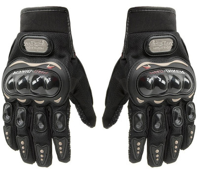 Probiker Gloves Shockproof Foam Padded Outdoor Riding Full Finger Glove For Men Riding Gloves(Black)
