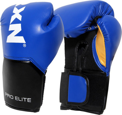 RXN Pro Elite Punching Gloves for Professional Bag Workouts Boxing Gloves(Blue)