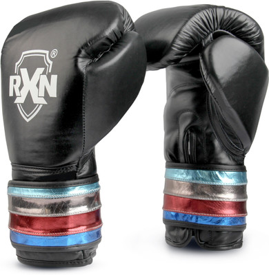 RXN PowerPulse Boxing Gloves for Men & Women Boxing Gloves(Black)