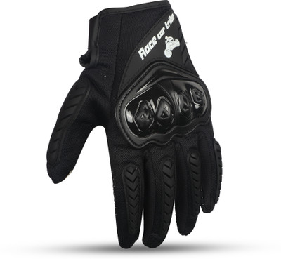 TUHI Full Finger Bike Riding Gloves with Touch Screen Sensitivity Riding Gloves Driving Gloves(Black)