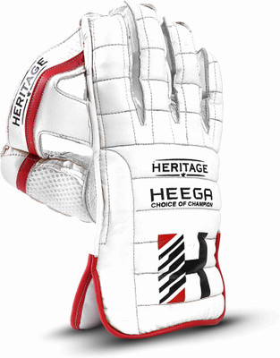 Heega Heritage White Wicket Keeping Gloves(White)