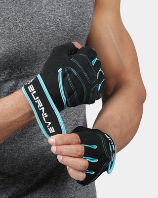 BURNLAB Active F8 Gym & Fitness Gloves(Blue)