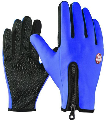 DreamPalace India Winter Gloves for Men & Women, Cold Weather Warm Gloves Riding Gloves(Blue)