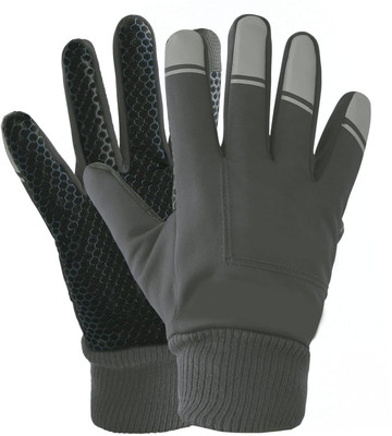 zaysoo Sports Anti Slip Touch Screen Protective Riding Gloves(Grey)
