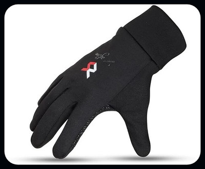 JAI SHRI Synthetic Biking Cycling Water Resistant Outdoor Athletic Touch Screen Friendly_ Riding Gloves(Black)