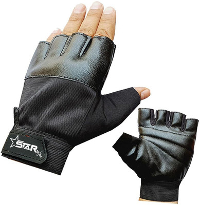 STARX Thriller Unisex Free Size Gym Gloves Gym & Fitness Gloves(Black)