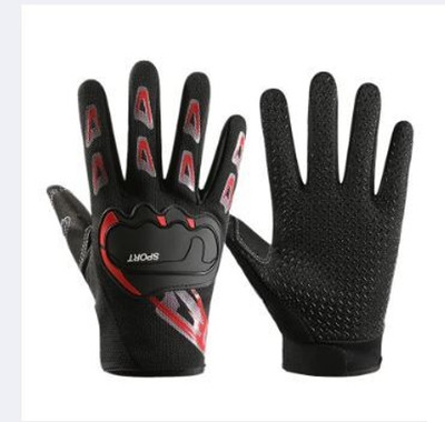 GymWar Full Finger Racing, Riding, Motorcycle Driving Winter Gloves for Men with Redium Driving Gloves(Red)