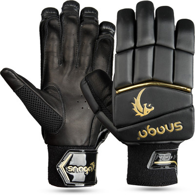Snaga Cricket Batting Gloves Alpha Black Colour for Men Batting Gloves(Black)