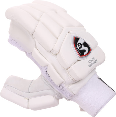 SG ARMOUR WHITE Batting Gloves(White)