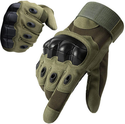 DreamPalace India Riding Gloves for Bike Motorcycle with TouchScreen Finger Full Finger Bike Glove Riding Gloves(Green)