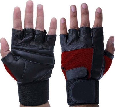 GGGonexx Weight Lifting High Quality Glove N MS Riding Gloves(Black)