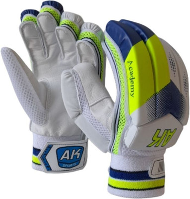 Aksports AK Batting Gloves ACADEMY Mens (Right Hand Batsman) Batting Gloves(Green,Black)