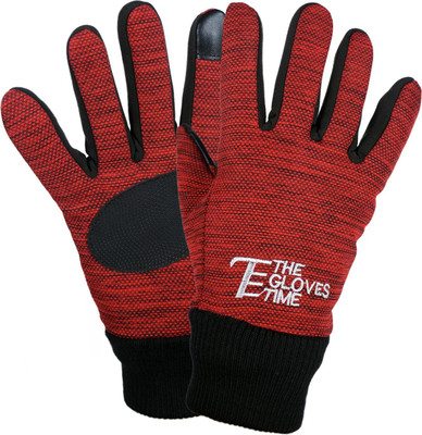 zaysoo Anti Slip Riding Gloves Touch Screen Friendly Gloves Riding Gloves (Black) Riding Gloves(Red)