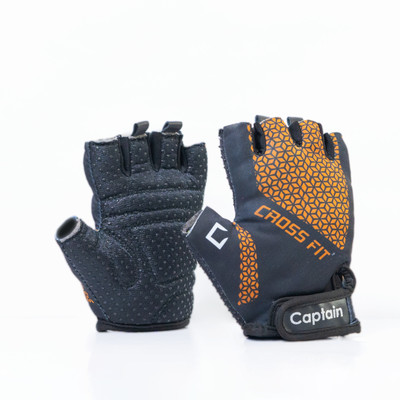 CAPTAIN CROSS FIT RIDING BREATHABLE GLOVES Riding Gloves(Orange)