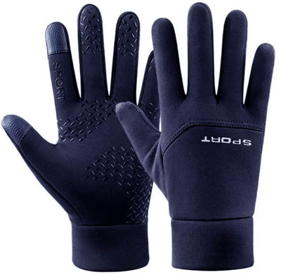 uRock TouchScreen Running Gloves for Men Women-Thermal Winter Glove for Texting Gloves Riding Gloves(Blue)