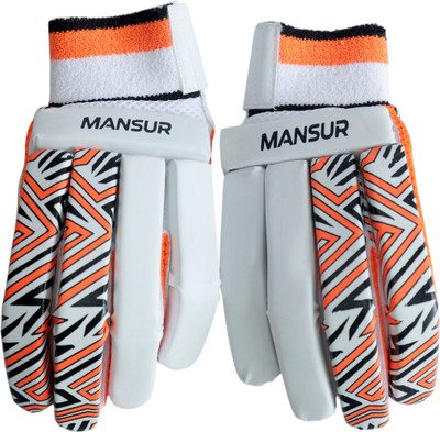 MANSUR RISE RUN RULE CLUB BATTING GLOVES Inner Gloves(ORANGE $ BLACK)