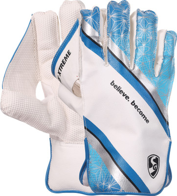 SG W K Gloves RSD Xtreme Youth Wicket Keeping Gloves(WHITE / BLUE)