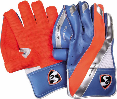 SG Super Club Wicket Keeping Gloves, Youth Wicket Keeping Gloves(Blue/Red)