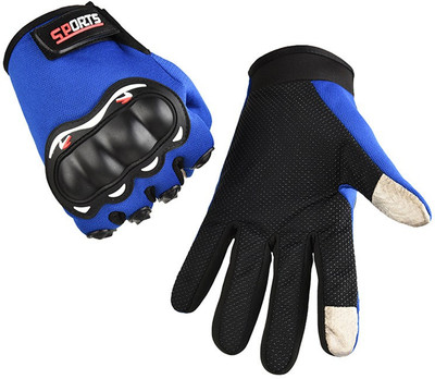 VOYARGE Motorcycle Gloves Non-slip Gloves Long Fingers-X29 Riding Gloves(Blue)